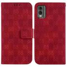 For Nokia G60 Double 8-shaped Embossed Leather Phone Case(Red) - 1