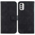 For Nokia G11 Plus Double 8-shaped Embossed Leather Phone Case(Black) - 1