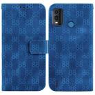 For Nokia C21 Double 8-shaped Embossed Leather Phone Case(Blue) - 1