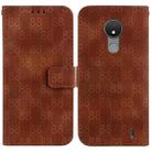 For Nokia G300 Double 8-shaped Embossed Leather Phone Case(Brown) - 1