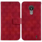 For Nokia G300 Double 8-shaped Embossed Leather Phone Case(Red) - 1