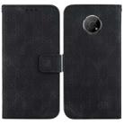 For Nokia C20 / C10 Double 8-shaped Embossed Leather Phone Case(Black) - 1