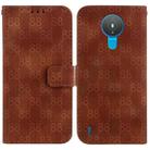 For Nokia G10 / G20 Double 8-shaped Embossed Leather Phone Case(Brown) - 1