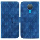 For Nokia G10 / G20 Double 8-shaped Embossed Leather Phone Case(Blue) - 1