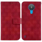 For Nokia G10 / G20 Double 8-shaped Embossed Leather Phone Case(Red) - 1