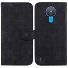 For Nokia G10 / G20 Double 8-shaped Embossed Leather Phone Case(Black) - 1