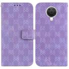 For Nokia G10 / G20 Double 8-shaped Embossed Leather Phone Case(Purple) - 1