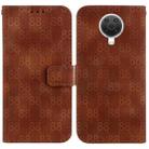 For Nokia G10 / G20 Double 8-shaped Embossed Leather Phone Case(Brown) - 1