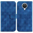 For Nokia G10 / G20 Double 8-shaped Embossed Leather Phone Case(Blue) - 1