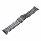 For Apple Watch Ultra 49mm Safety Buckle Titanium Steel Watch Band(Grey) - 1