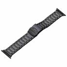 For Apple Watch SE 2022 40mm Safety Buckle Titanium Steel Watch Band(Black) - 1