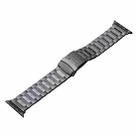 For Apple Watch Series 6 44mm Safety Buckle Titanium Steel Watch Band(Grey) - 1