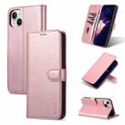 For iPhone 15 AZNS Skin Feel Calf Texture Flip Leather Phone Case(Rose Gold) - 1