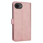 For iPhone 16e AZNS Skin Feel Calf Texture Flip Leather Phone Case(Rose Gold) - 3
