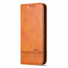 For iPhone 16 Pro Max AZNS Magnetic Calf Texture Flip Leather Phone Case(Light Brown) - 2