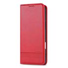 For iPhone 16 Plus AZNS Magnetic Calf Texture Flip Leather Phone Case(Red) - 2