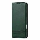 For iPhone 16 Plus AZNS Magnetic Calf Texture Flip Leather Phone Case(Dark Green) - 2