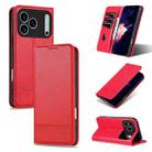 For iPhone 17 Pro Max AZNS Magnetic Calf Texture Flip Leather Phone Case(Red) - 1