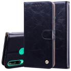 For Huawei P40 lite E Business Style Oil Wax Texture Horizontal Flip Leather Case with Holder & Card Slots & Wallet(Black) - 1