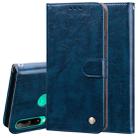 For Huawei P40 lite E Business Style Oil Wax Texture Horizontal Flip Leather Case with Holder & Card Slots & Wallet(Royal Blue) - 1