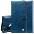 For Huawei Honor 9A Business Style Oil Wax Texture Horizontal Flip Leather Case with Holder & Card Slots & Wallet(Royal Blue) - 1