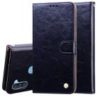 For Samsung Galaxy A11 Business Style Oil Wax Texture Horizontal Flip Leather Case with Holder & Card Slots & Wallet(Black) - 1