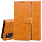 For Samsung Galaxy A31 Business Style Oil Wax Texture Horizontal Flip Leather Case with Holder & Card Slots & Wallet(Orange Yellow) - 1