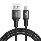 JOYROOM SA25-AC3 3A USB to USB-C/Type-C Fast Charge Data Cable, Length:3m(Black) - 1