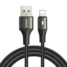 JOYROOM SA25-AL3 3A USB to 8 Pin Fast Charge Data Cable, Length:2m(Black) - 1