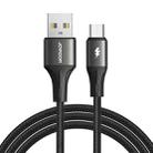 JOYROOM SA25-AM3 3A USB to Micro USB Fast Charge Data Cable, Length:1.2m(Black) - 1