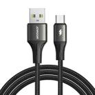 JOYROOM SA25-AM3 3A USB to Micro USB Fast Charge Data Cable, Length:2m(Black) - 1
