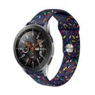 For Samsung Galaxy Watch 6 / 6 Classic Sports Rainbow Dots Silicone Watch Band(Blue) - 1