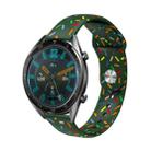 For Samsung Galaxy Watch 6 / 6 Classic Sports Rainbow Dots Silicone Watch Band(Green) - 1