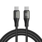 JOYROOM SA25-CC5 100W USB-C/Type-C to USB-C/Type-C Fast Charge Data Cable, Length:1.2m(Black) - 1