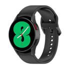 For Samsung Galaxy Watch 6 / 6 Classic Solid Color Buckle Silicone Watch Band, Size:L Size(Black) - 1