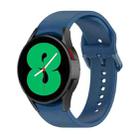 For Samsung Galaxy Watch 6 / 6 Classic Solid Color Buckle Silicone Watch Band, Size:L Size(Dark Blue) - 1