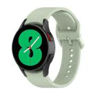 For Samsung Galaxy Watch 6 / 6 Classic Solid Color Buckle Silicone Watch Band, Size:S Size(Light Green) - 1