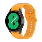 For Samsung Galaxy Watch 6 / 6 Classic Solid Color Buckle Silicone Watch Band, Size:S Size(Yellow) - 1