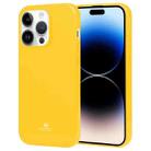 For iPhone 15 Pro GOOSPERY PEARL JELLY Shockproof TPU Phone Case(Yellow) - 1