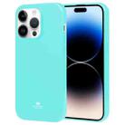 For iPhone 15 Pro GOOSPERY PEARL JELLY Shockproof TPU Phone Case(Mint Green) - 1