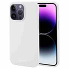 For iPhone 15 Pro GOOSPERY SILICONE Silky Soft TPU Phone Case(White) - 1