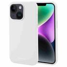 For iPhone 15 Plus GOOSPERY SILICONE Silky Soft TPU Phone Case(White) - 1