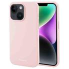 For iPhone 15 Plus GOOSPERY SILICONE Silky Soft TPU Phone Case(Pink) - 1
