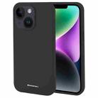 For iPhone 15 Plus GOOSPERY SILICONE Silky Soft TPU Phone Case(Black) - 1