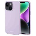 For iPhone 15 GOOSPERY SILICONE Silky Soft TPU Phone Case(Purple) - 1