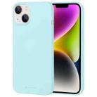 For iPhone 15 Plus GOOSPERY SOFT FEELING Liquid TPU Soft Case(Mint Green) - 1