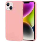 For iPhone 15 Plus GOOSPERY SOFT FEELING Liquid TPU Soft Phone Case(Pink) - 1