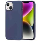 For iPhone 15 Plus GOOSPERY SOFT FEELING Liquid TPU Soft Phone Case(Dark Blue) - 1