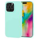 For iPhone 16 Pro GOOSPERY SOFT FEELING Liquid TPU Soft Phone Case(Mint Green) - 1