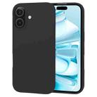 For iPhone 16 Plus GOOSPERY SOFT FEELING Liquid TPU Soft Phone Case(Black) - 1